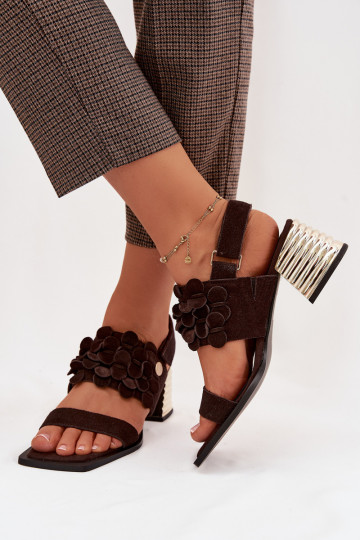 Elegante High Heels aus INildleder D&A CR61-3145 CzekoladoZue 2