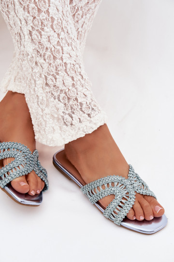 Hausschuhe FrauenZuohnung blaue Farbe Fariella