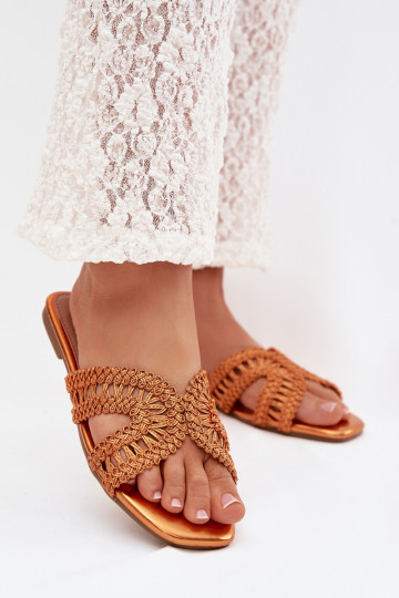 Hausschuhe FrauenZuohnung orange Farbe Fariella 2