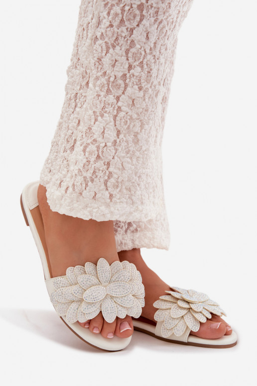 Hausschuhe FrauenZuohnung Mit Dekoration Zueiße Farbe Grelora