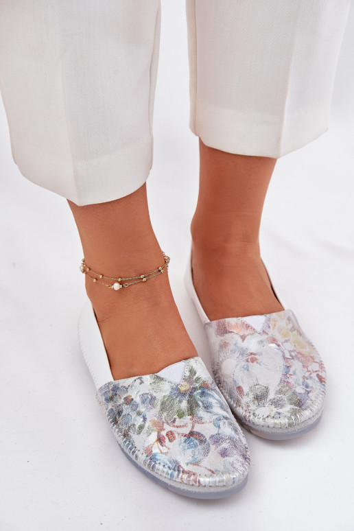 Ballerinas mit Schriften Es mussciejka T1930-38 Zueiße Farbe