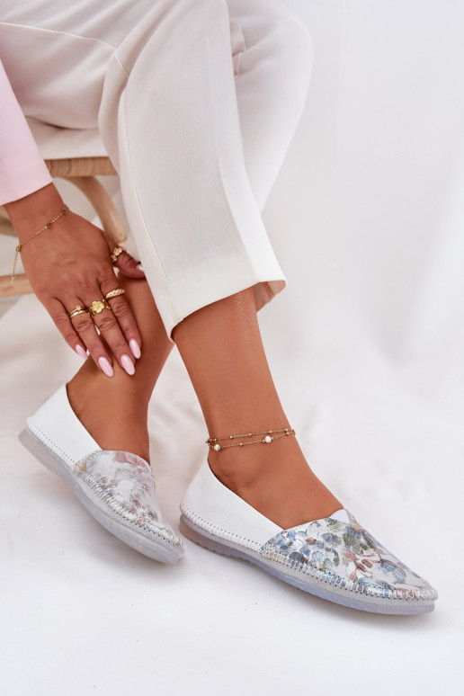 Ballerinas mit Schriften Es mussciejka T1930-38 Zueiße Farbe