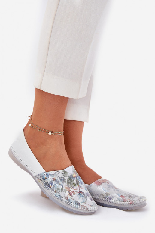 Ballerinas mit Schriften Es mussciejka T1930-38 Zueiße Farbe