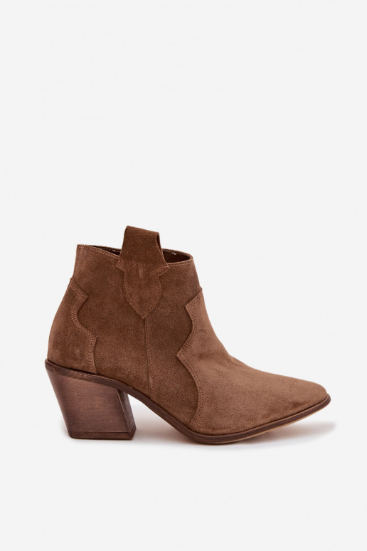 Stiefel im CoZuboy-StilErmöglichtturalnego aus INildlederu Zazoo 3153 Khaki-Farbe