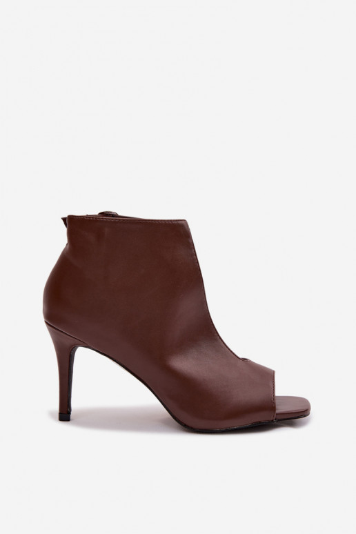 Damensandalen mit dünnen Absätzen CzekoladoZue Helira