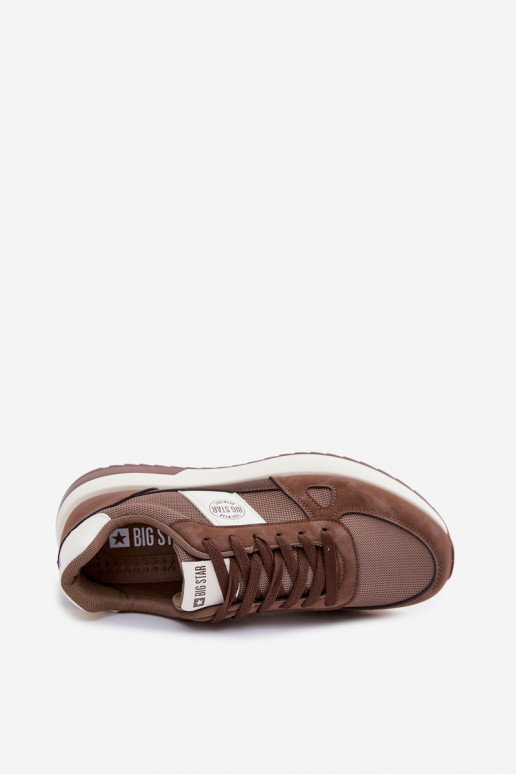Turnschuhe Sneakers Stilvollllschuhe für Männer Big Star TT174353 braune Farbe