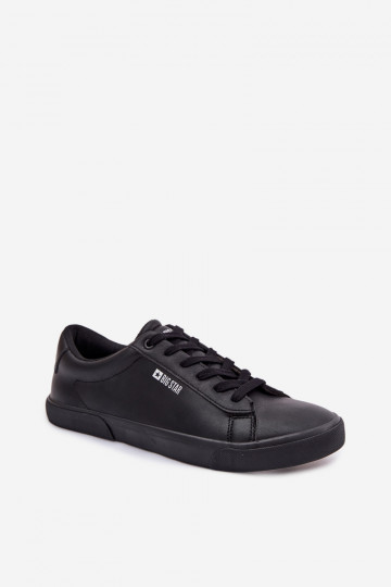 für Männer lässige Schuhe aus Öko-Leder Big Star TT174002 schZuarze Farbe