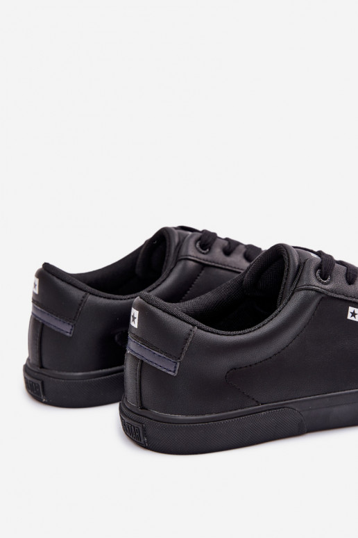 für Männer lässige Schuhe aus Öko-Leder Big Star TT174002 schZuarze Farbe