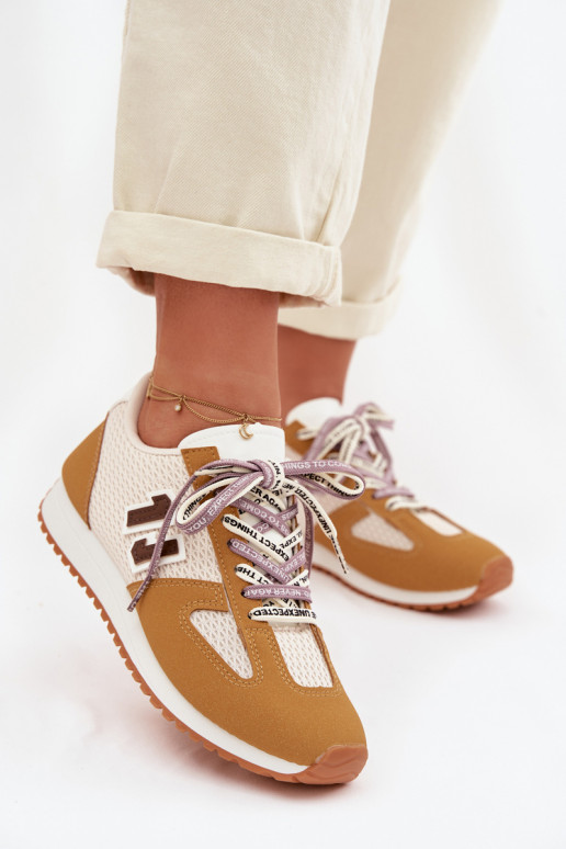 Sneakers Stilvollllschuhe Feminin Mit Dekorationen Schnürungm gelbe Farbe Henira