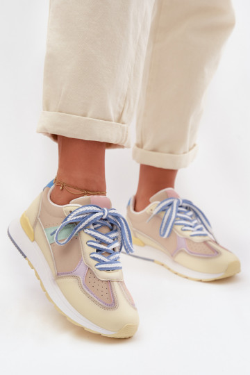 Damen Sportschuhe aus Kunstleder in Gelb Kelira 2