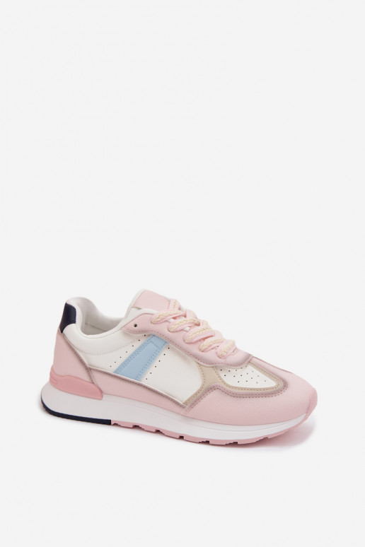 Sneakers Stilvollllschuhe Feminin aus Öko-Leder pinke Farbe Kelira
