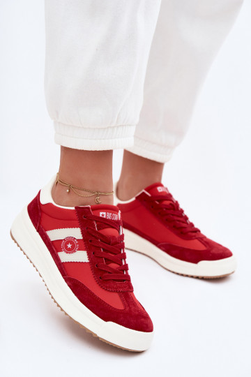 Sneakers Stilvollllschuhe Feminin Big Star TT274158 rote Farbe 2