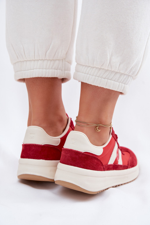 Sneakers Stilvollllschuhe Feminin Big Star TT274158 rote Farbe