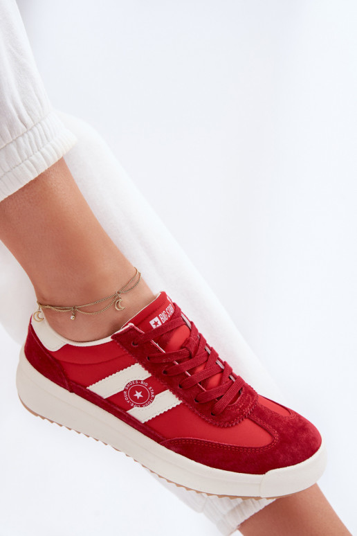 Sneakers Stilvollllschuhe Feminin Big Star TT274158 rote Farbe