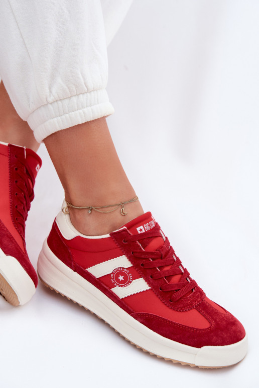 Sneakers Stilvollllschuhe Feminin Big Star TT274158 rote Farbe