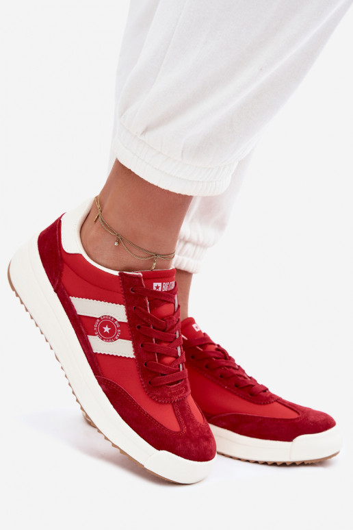 Sneakers Stilvollllschuhe Feminin Big Star TT274158 rote Farbe