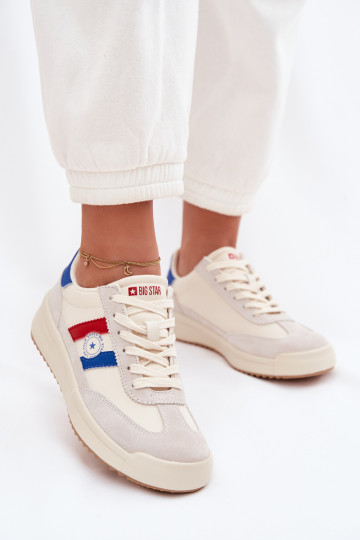 Damen Sneakers im sportlichen Stil Big Star TT274161 in Sandfarbe 2