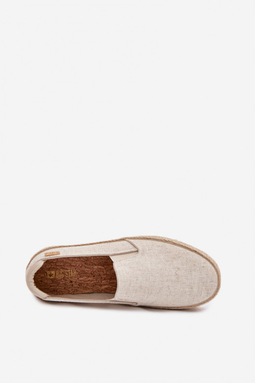 Espadrilles mit einer Plattform Big Star TT274089 Beige
