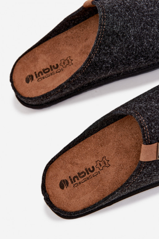 Hausschuhe für Männer Präventive Inblu SI000025 graue Farbe