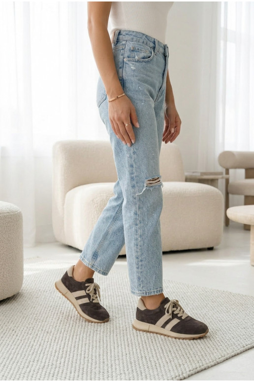 Sneakers Stilvollllschuhe FemininErmöglichtturalnego aus INildlederu braune Farbe Es mussrceline