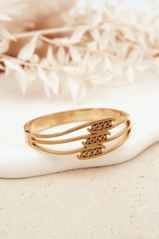 Feminin Ein Armband aus Edelstahl goldene Farbe