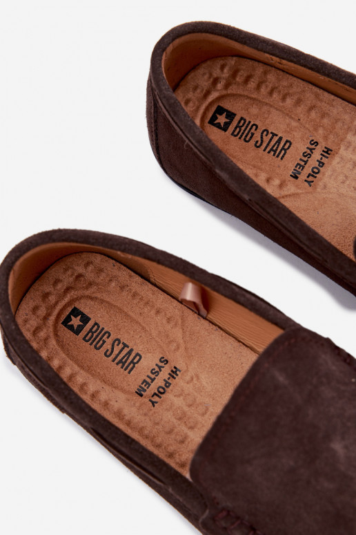 Mokassins für MännerErmöglichtturalnego aus INildlederu Big Star TT174202 CzekoladoZue