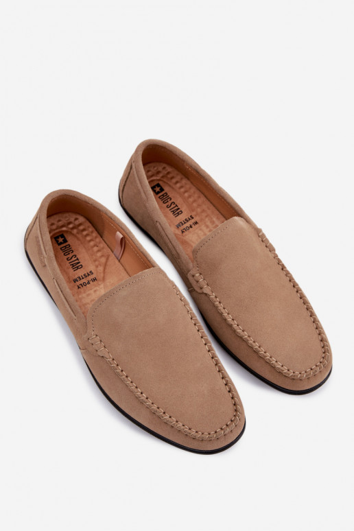 Mokassins für MännerErmöglichtturalnego aus INildlederu Big Star TT174201 Beige