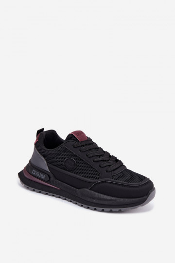 Sportliche Schuhe für Männer Big Star TT174317 Hi-Poly System in Schwarz