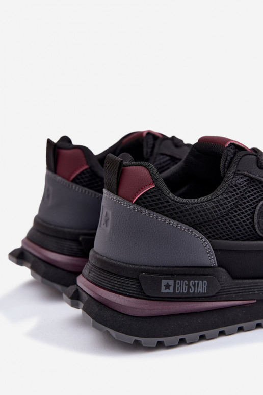 Turnschuhe für Männer Big Star TT174317 Hi-Poly System schZuarze Farbe