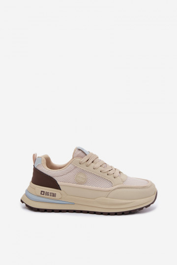 Sportliche Schuhe für Männer Big Star TT174316 Hi-Poly System in Sandfarbe 2
