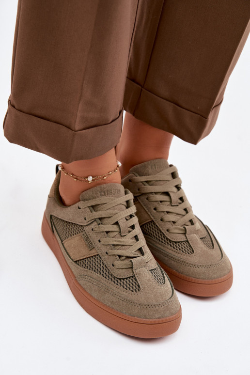 Sneakers Stilvollllschuhe Feminin Big Star TT274761 Khaki-Farbe