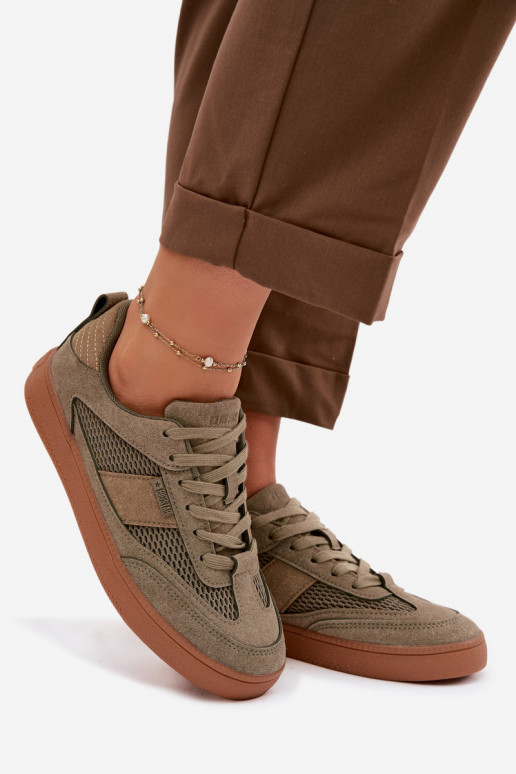 Sneakers Stilvollllschuhe Feminin Big Star TT274761 Khaki-Farbe