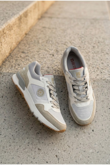 Sneakers Stilvollllschuhe für Männer mit einer Plattform Big Star TT174032 INeiß-blaue Farbe 2