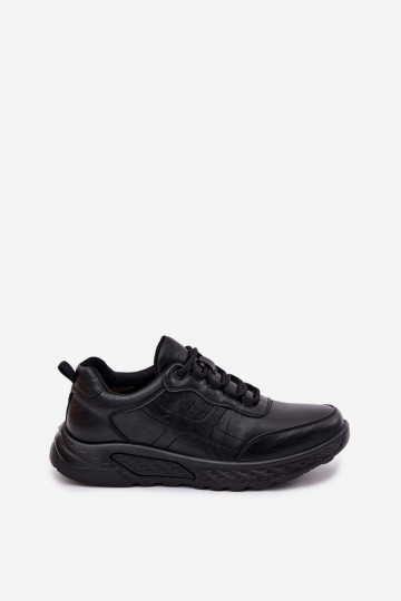Herren Sportschuhe aus Kunstleder schwarze Farbe Torven 2