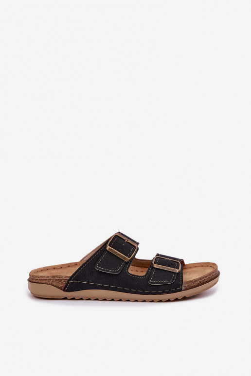 Damenhausschuhe Präventive Inblu AA000068 schZuarze Farbe