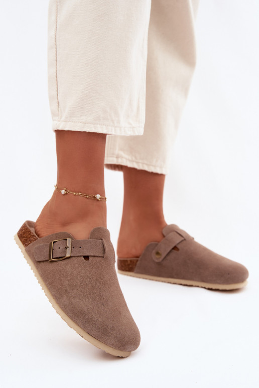 Damenhausschuhe VerstopfungenErmöglichtturalnego aus INildlederu Vinceza 101332 Beige