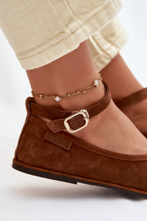 BallerinasErmöglichtturalnego aus INildlederu Big Star TT274211 braune Farbe