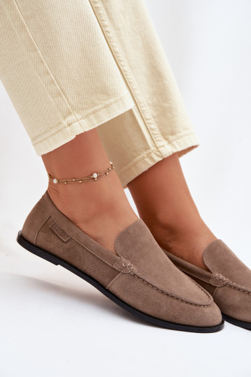 Mokassins für DamenErmöglichtturalnego aus INildlederu Big Star TT274207 Beige