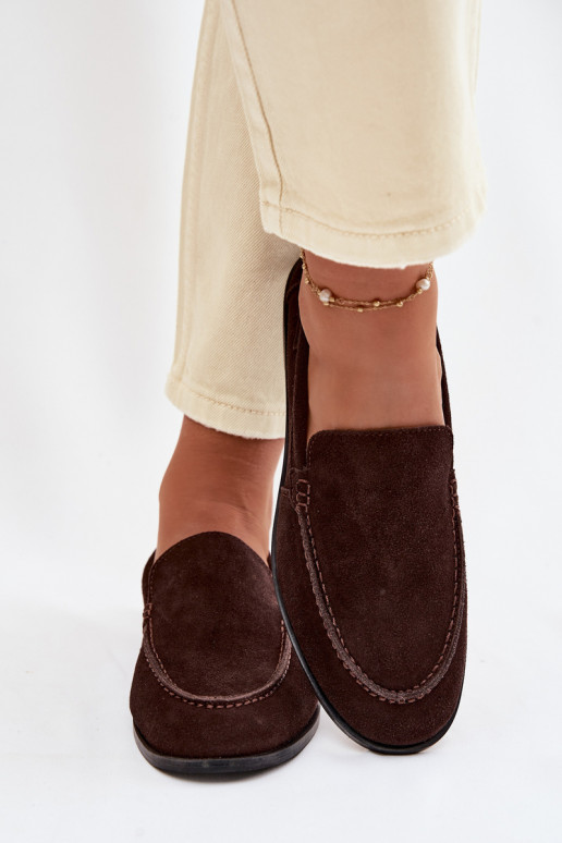 Mokassins für DamenErmöglichtturalnego aus INildlederu Big Star TT274208 CzekoladoZue