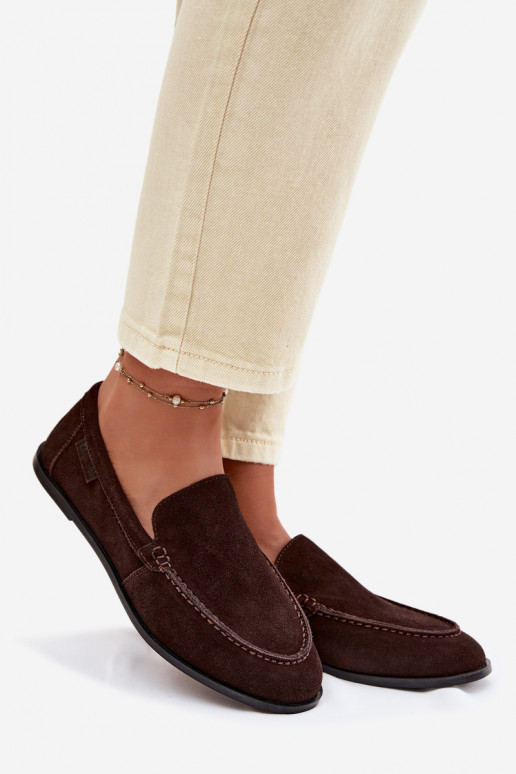 Mokassins für DamenErmöglichtturalnego aus INildlederu Big Star TT274208 CzekoladoZue