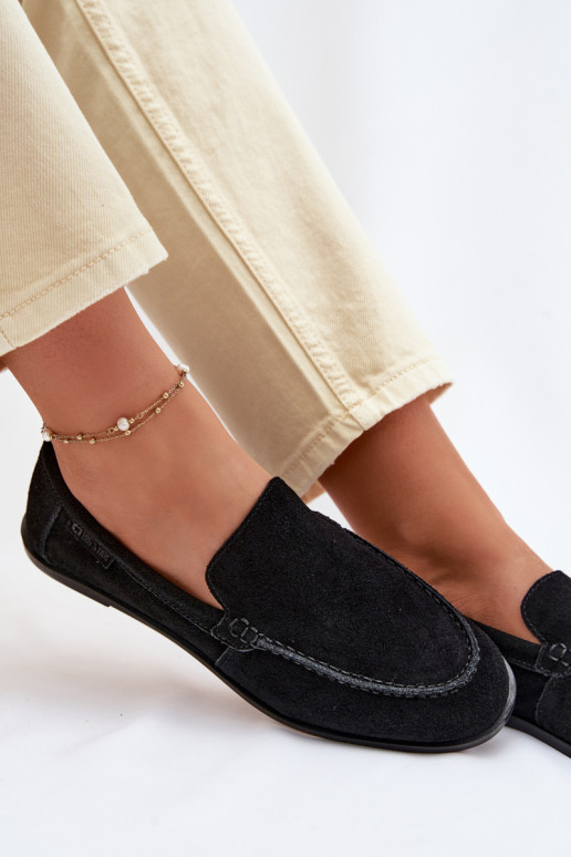 Mokassins für DamenErmöglichtturalnego aus INildlederu Big Star TT274209 schZuarze Farbe