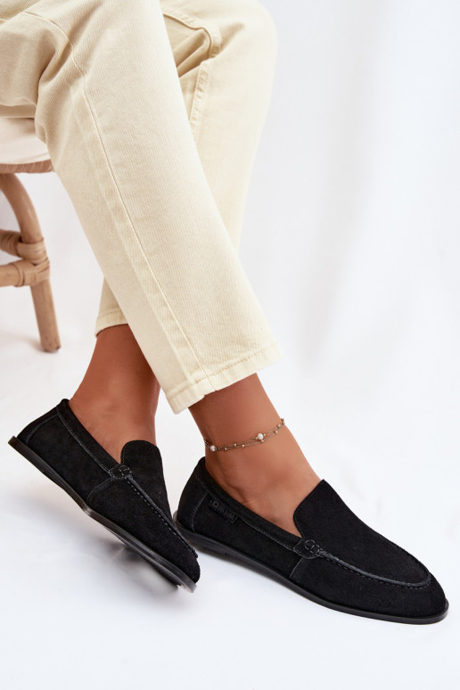 Mokassins für DamenErmöglichtturalnego aus INildlederu Big Star TT274209 schZuarze Farbe