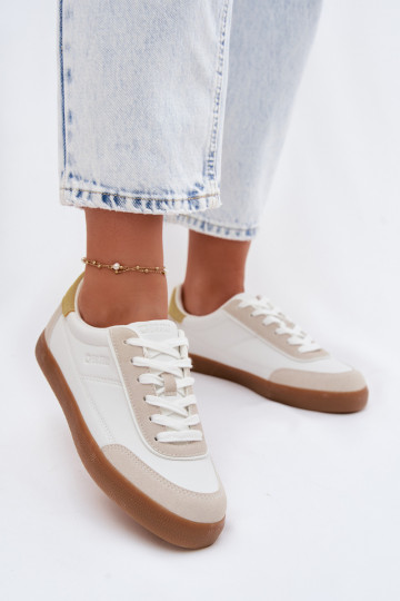 Sneakers Stilvollllschuhe Feminin aus Öko-Leder Big Star TT274310 Zueiße Farbe 2