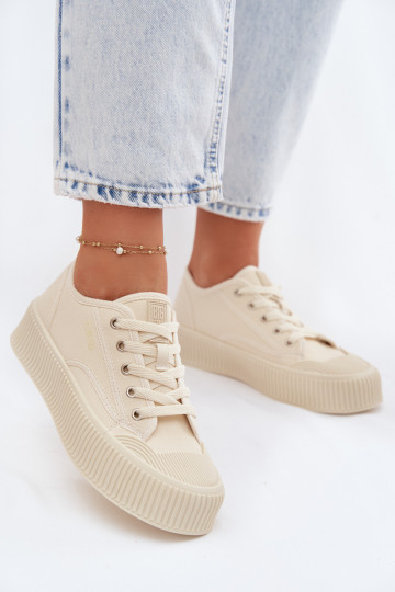 Freizeitschuhe mit einer Plattform Big Star TT274271 Beige 2