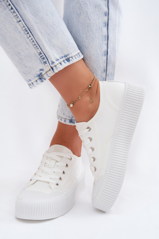 Freizeitschuhe mit einer Plattform Big Star TT274269 Zueiße Farbe