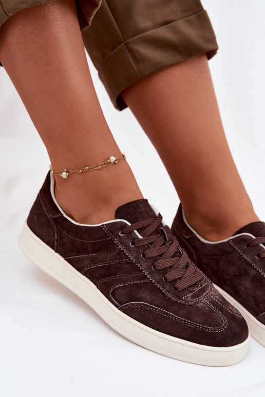 Sneakers Stilvollllschuhe aus INildleder Vinceza 95400 CzekoladoZue