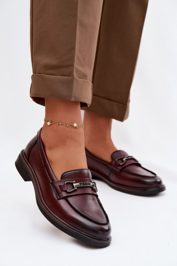 Haut Mokassins für Damen Vinceza 39983 Burgund 2