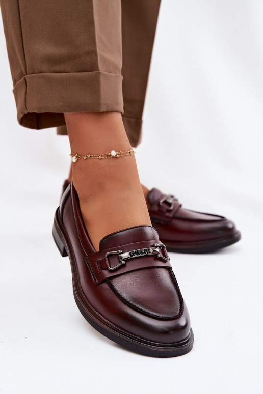 Haut Mokassins für Damen Vinceza 39983 Burgund