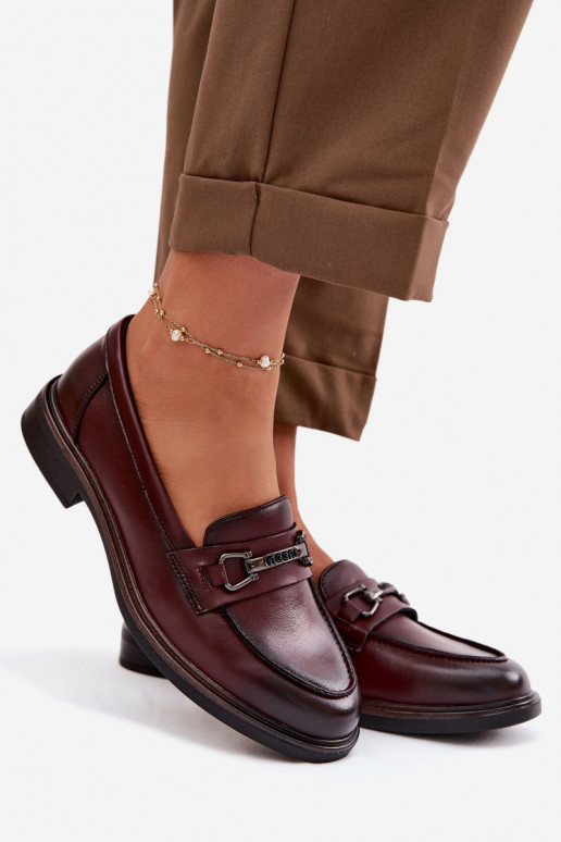 Haut Mokassins für Damen Vinceza 39983 Burgund