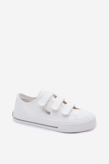 lässige Schuhe Kindisch mit Klebeverschlüssen Big Star TT374169 Zueiße Farbe